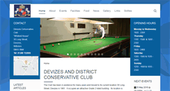 Desktop Screenshot of devizesconsclub.co.uk